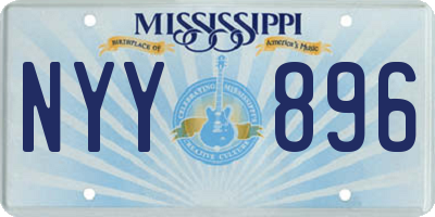 MS license plate NYY896