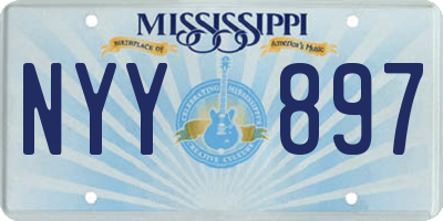 MS license plate NYY897