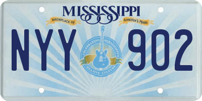 MS license plate NYY902