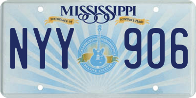 MS license plate NYY906