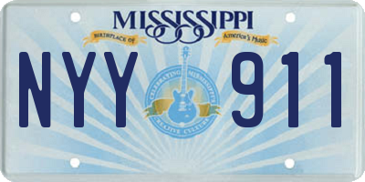 MS license plate NYY911