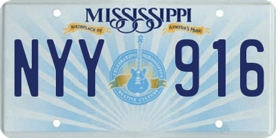 MS license plate NYY916