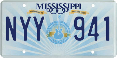 MS license plate NYY941