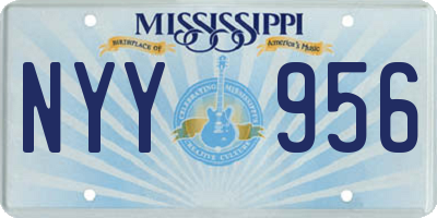 MS license plate NYY956