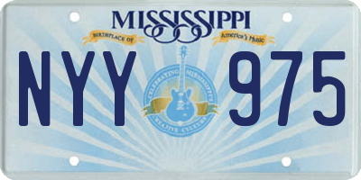 MS license plate NYY975