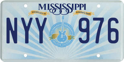 MS license plate NYY976