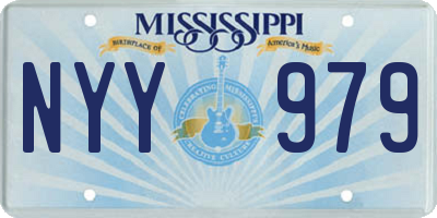 MS license plate NYY979