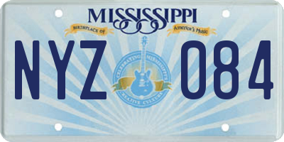 MS license plate NYZ084