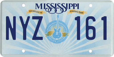 MS license plate NYZ161