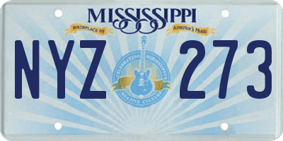 MS license plate NYZ273