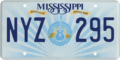 MS license plate NYZ295
