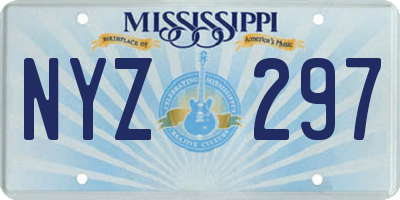 MS license plate NYZ297