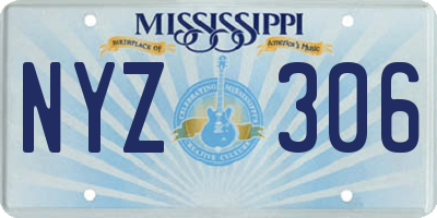 MS license plate NYZ306