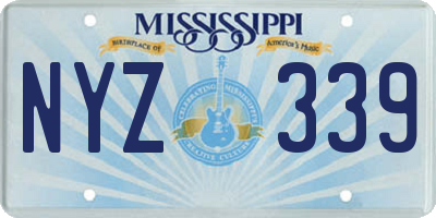 MS license plate NYZ339