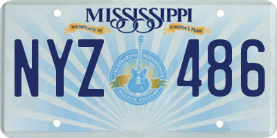 MS license plate NYZ486