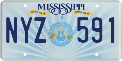 MS license plate NYZ591