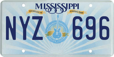 MS license plate NYZ696