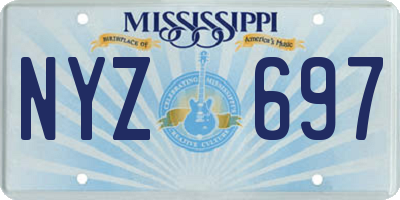 MS license plate NYZ697