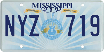 MS license plate NYZ719