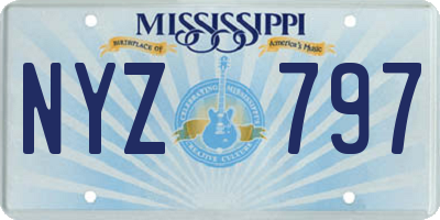 MS license plate NYZ797