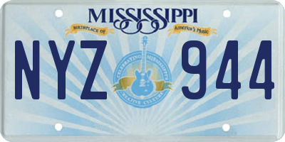 MS license plate NYZ944