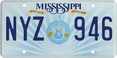 MS license plate NYZ946