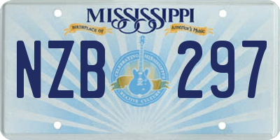 MS license plate NZB297