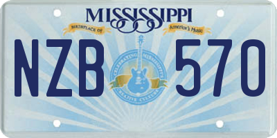 MS license plate NZB570