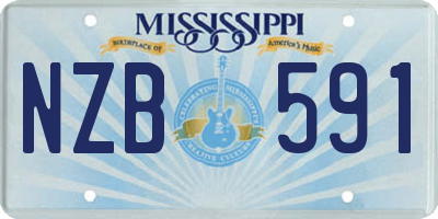 MS license plate NZB591
