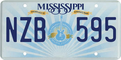 MS license plate NZB595