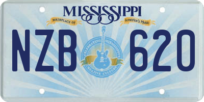MS license plate NZB620