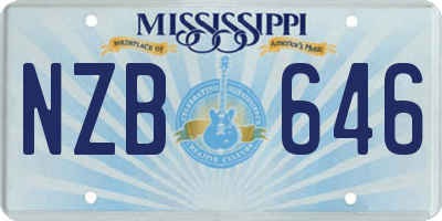 MS license plate NZB646
