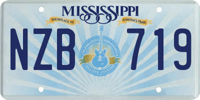 MS license plate NZB719