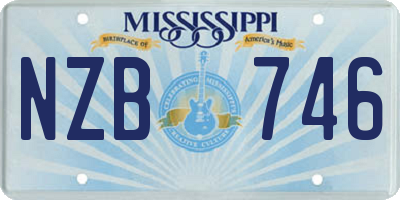 MS license plate NZB746