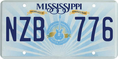 MS license plate NZB776