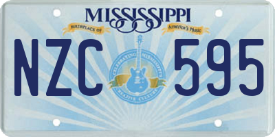 MS license plate NZC595