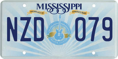 MS license plate NZD079