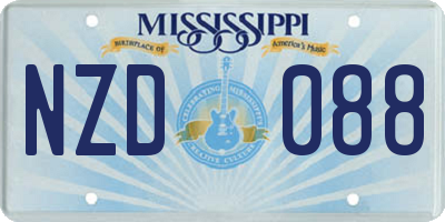 MS license plate NZD088