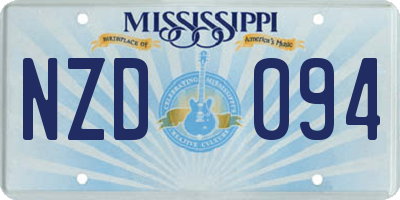 MS license plate NZD094