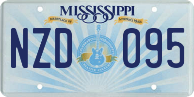 MS license plate NZD095