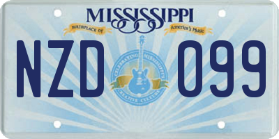 MS license plate NZD099