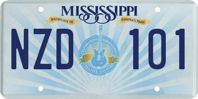 MS license plate NZD101