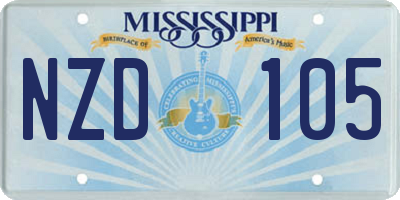 MS license plate NZD105
