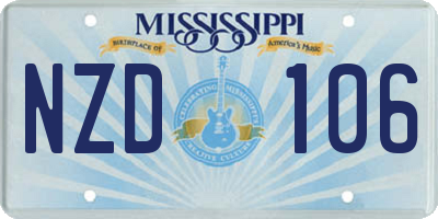 MS license plate NZD106