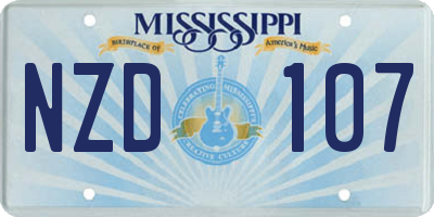 MS license plate NZD107