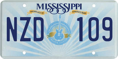 MS license plate NZD109