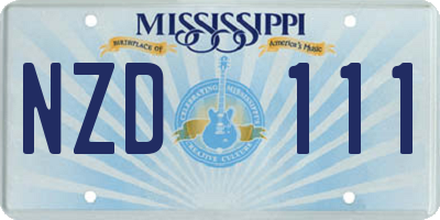 MS license plate NZD111