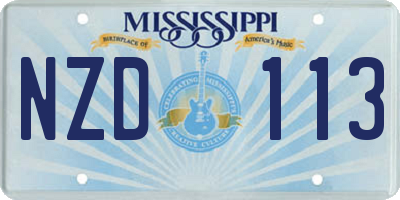 MS license plate NZD113