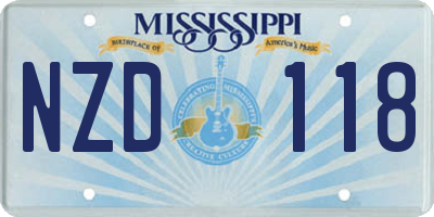 MS license plate NZD118