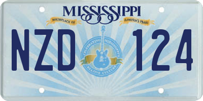 MS license plate NZD124